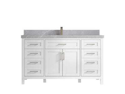 Cambridge 60 in. W x 22 in. D Single Sink Bathroom Vanity - Willow Bath and Vanity
