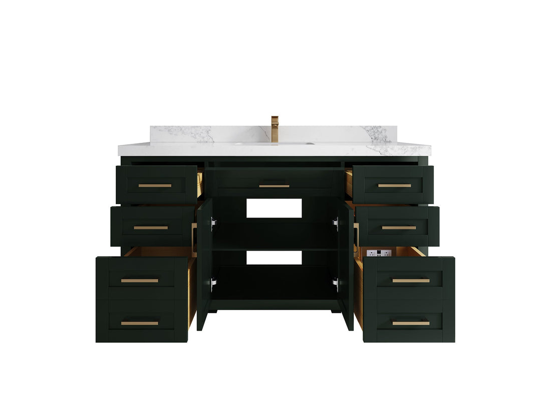 Cambridge 60 in. W x 22 in. D Single Sink Bathroom Vanity - Willow Bath and Vanity