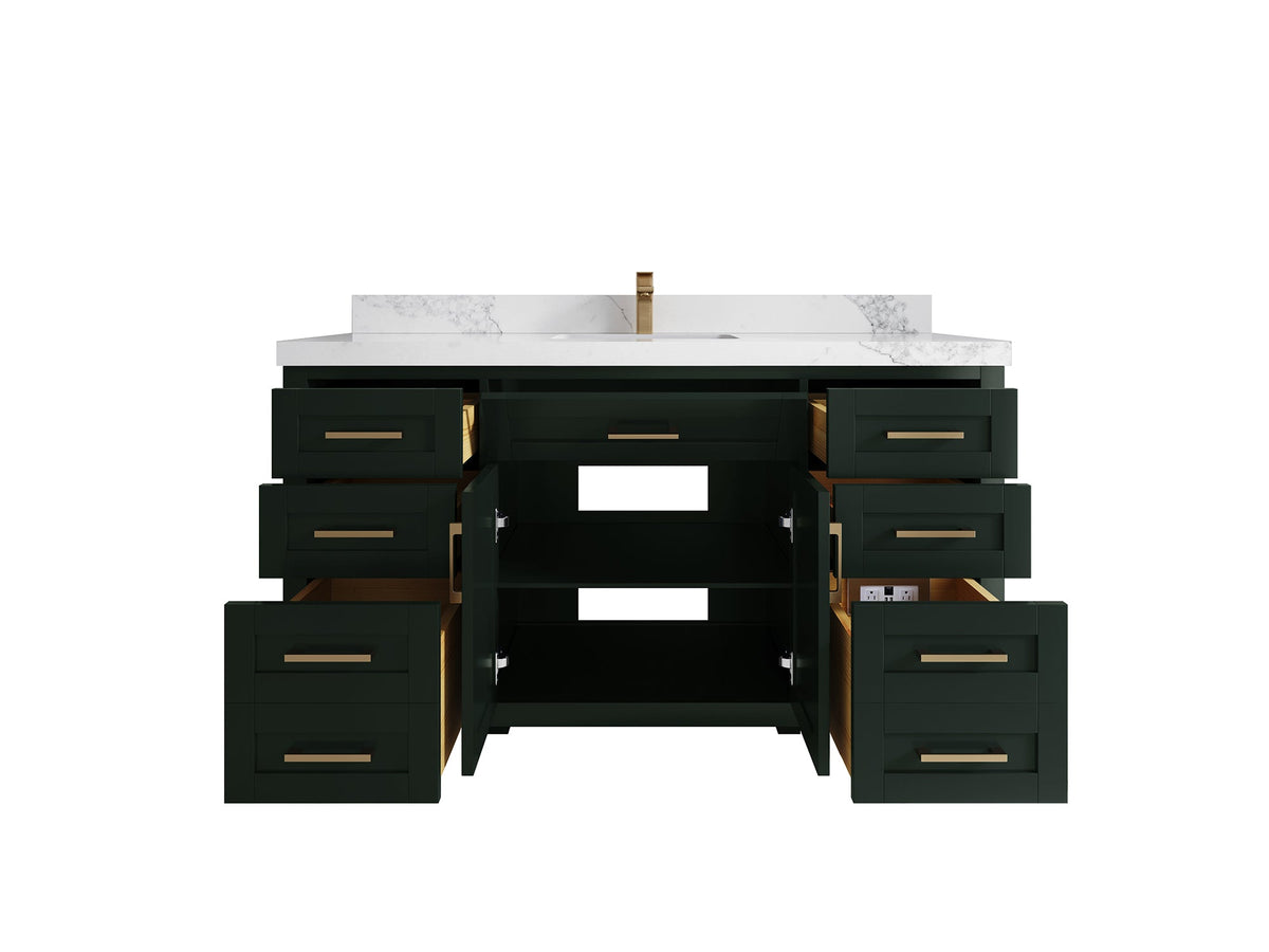Cambridge 60 in. W x 22 in. D Single Sink Bathroom Vanity - Willow Bath and Vanity