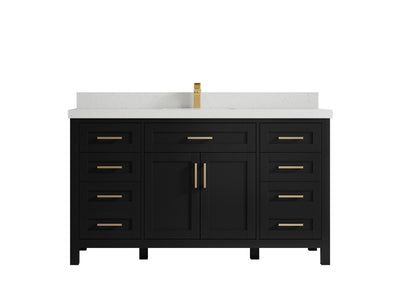Cambridge 60 in. W x 22 in. D Single Sink Bathroom Vanity - Willow Bath and Vanity