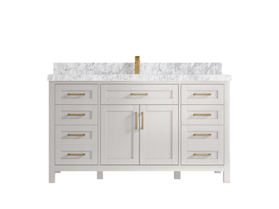 Cambridge 60 in. W x 22 in. D Single Sink Bathroom Vanity - Willow Bath and Vanity