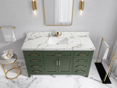 Cambridge 60 in. W x 22 in. D Single Sink Bathroom Vanity - Willow Bath and Vanity