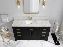 Cambridge 60 in. W x 22 in. D Single Sink Bathroom Vanity - photo 7