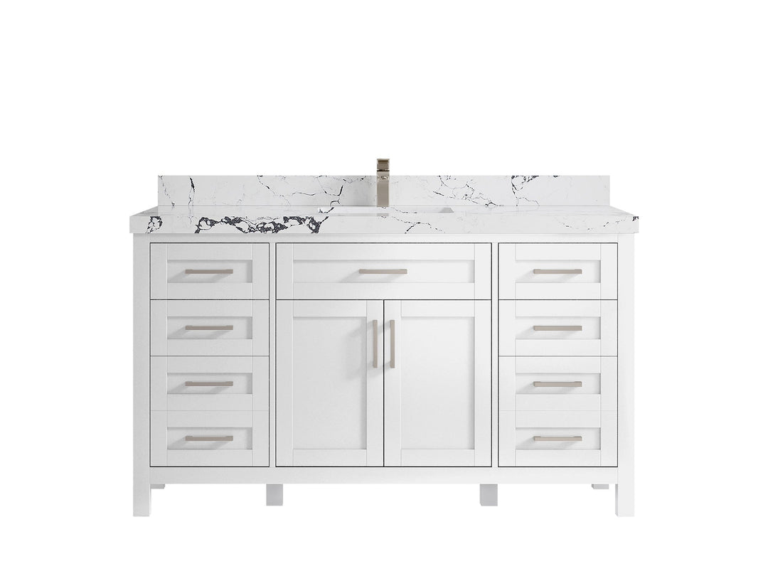 Cambridge 60 in. W x 22 in. D Single Sink Bathroom Vanity - Willow Bath and Vanity