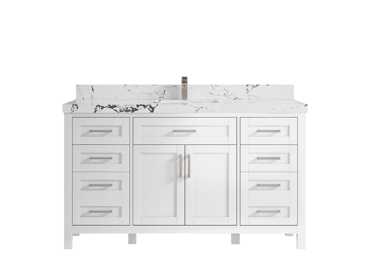 Cambridge 60 in. W x 22 in. D Single Sink Bathroom Vanity - Willow Bath and Vanity