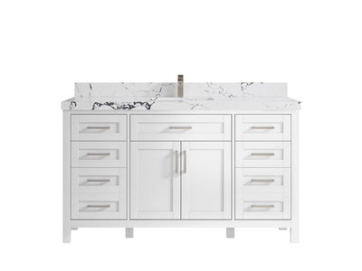 Cambridge 60 in. W x 22 in. D Single Sink Bathroom Vanity - Willow Bath and Vanity