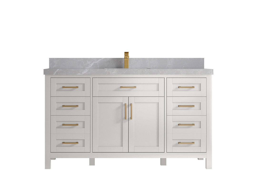 Cambridge 60 in. W x 22 in. D Single Sink Bathroom Vanity - Willow Bath and Vanity