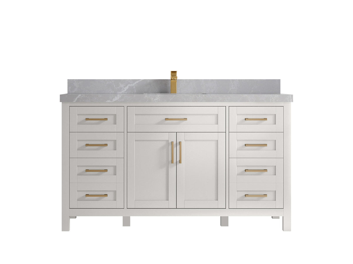 Cambridge 60 in. W x 22 in. D Single Sink Bathroom Vanity - Willow Bath and Vanity