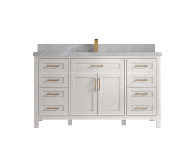 Cambridge 60 in. W x 22 in. D Single Sink Bathroom Vanity - Willow Bath and Vanity