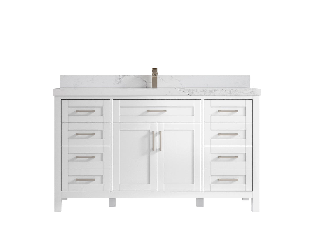 Cambridge 60 in. W x 22 in. D Single Sink Bathroom Vanity - Willow Bath and Vanity