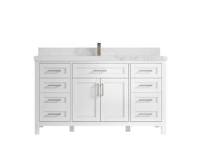 Cambridge 60 in. W x 22 in. D Single Sink Bathroom Vanity - Willow Bath and Vanity