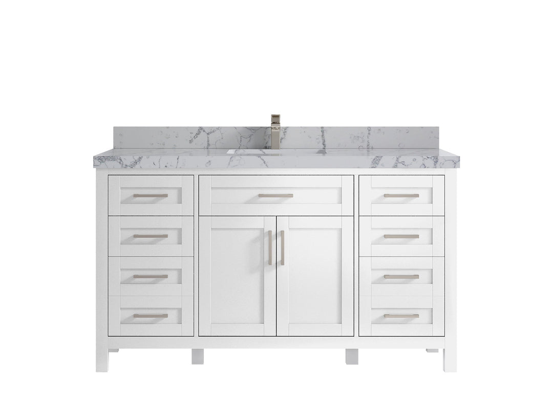 Cambridge 60 in. W x 22 in. D Single Sink Bathroom Vanity - Willow Bath and Vanity