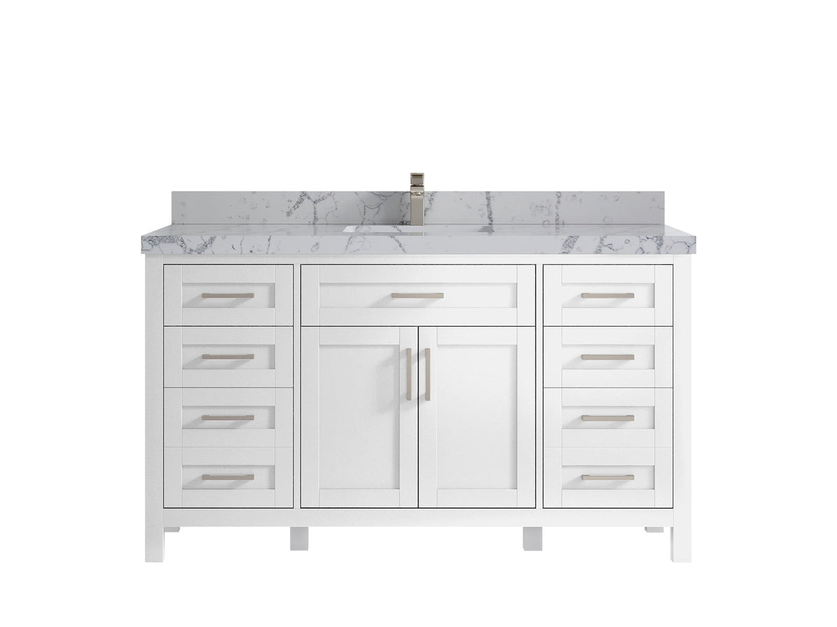 Cambridge 60 in. W x 22 in. D Single Sink Bathroom Vanity - Willow Bath and Vanity