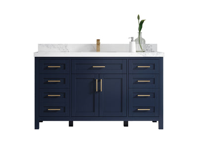 Cambridge 60 in. W x 22 in. D Single Sink Bathroom Vanity - Willow Bath and Vanity