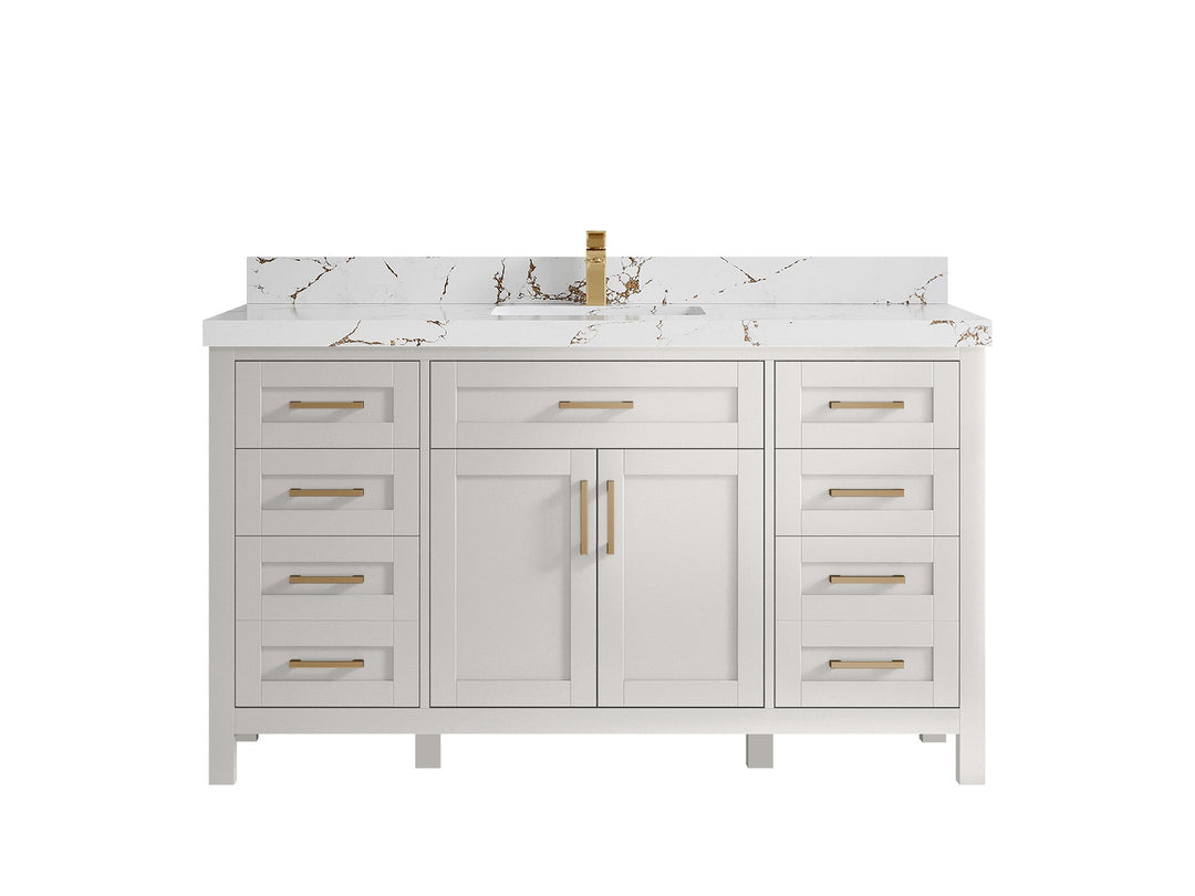 Cambridge 60 in. W x 22 in. D Single Sink Bathroom Vanity - Willow Bath and Vanity