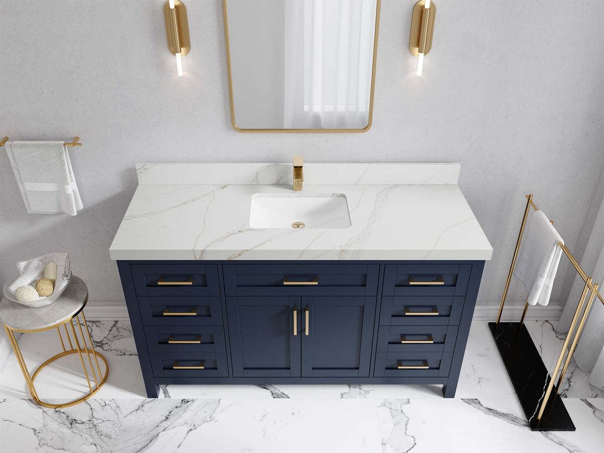 Cambridge 60 in. W x 22 in. D Single Sink Bathroom Vanity - Willow Bath and Vanity