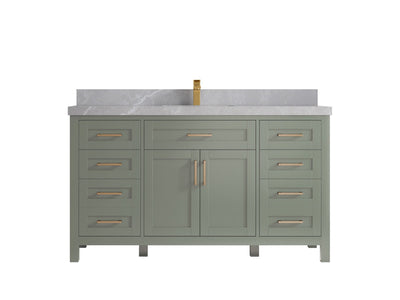 Cambridge 60 in. W x 22 in. D Single Sink Bathroom Vanity - Willow Bath and Vanity