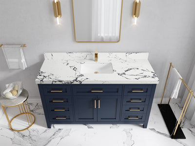Cambridge 60 in. W x 22 in. D Single Sink Bathroom Vanity - Willow Bath and Vanity