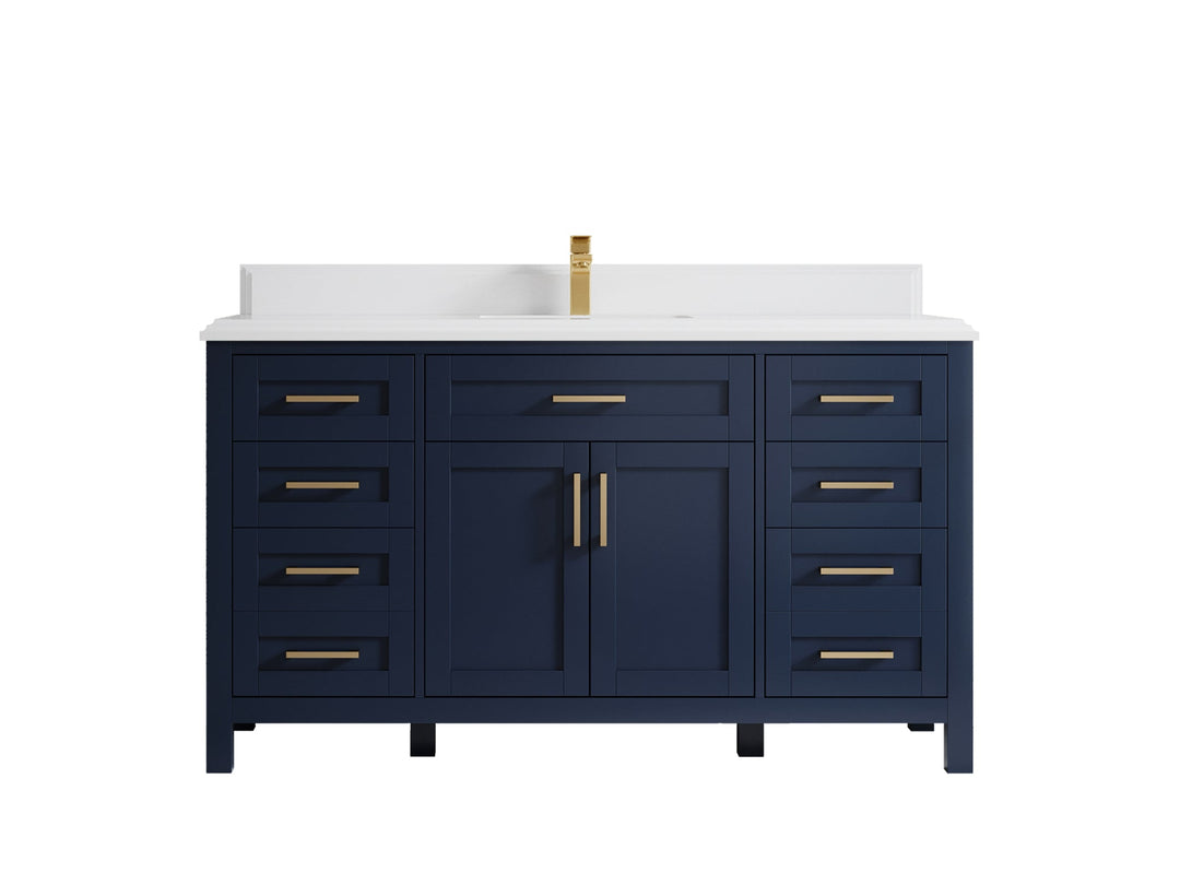 Cambridge 60 in. W x 22 in. D Single Sink Bathroom Vanity - Willow Bath and Vanity