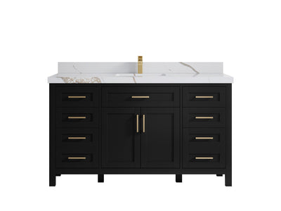 Cambridge 60 in. W x 22 in. D Single Sink Bathroom Vanity - Willow Bath and Vanity