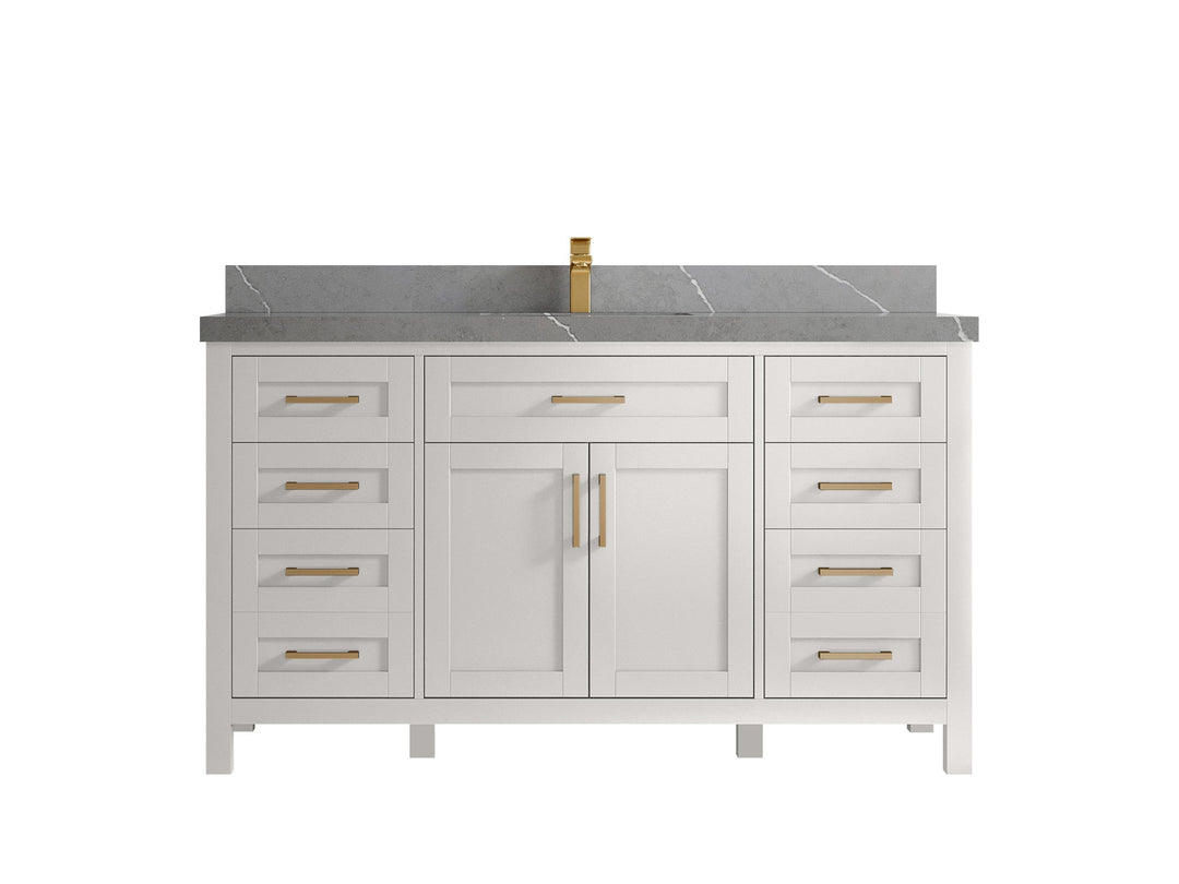 Cambridge 60 in. W x 22 in. D Single Sink Bathroom Vanity - Willow Bath and Vanity
