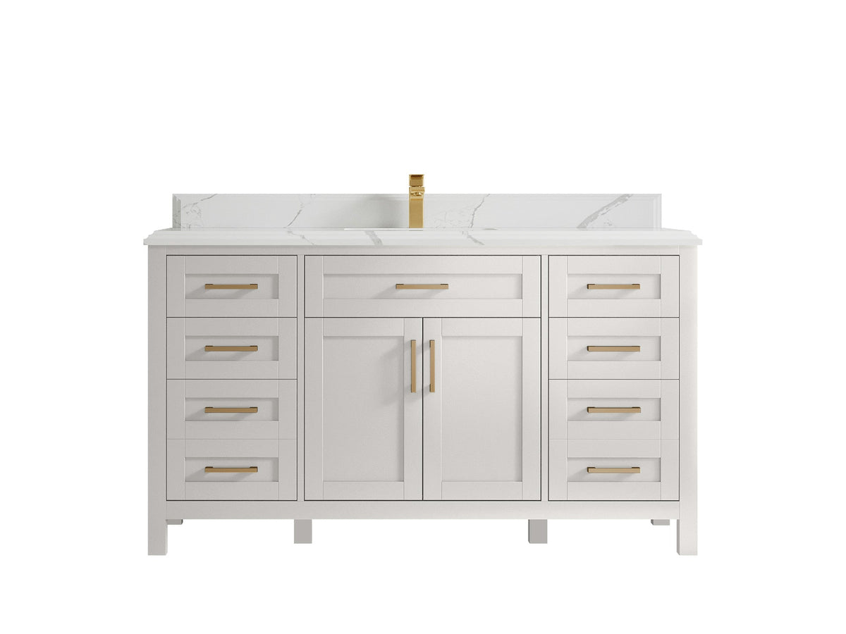 Cambridge 60 in. W x 22 in. D Single Sink Bathroom Vanity - Willow Bath and Vanity