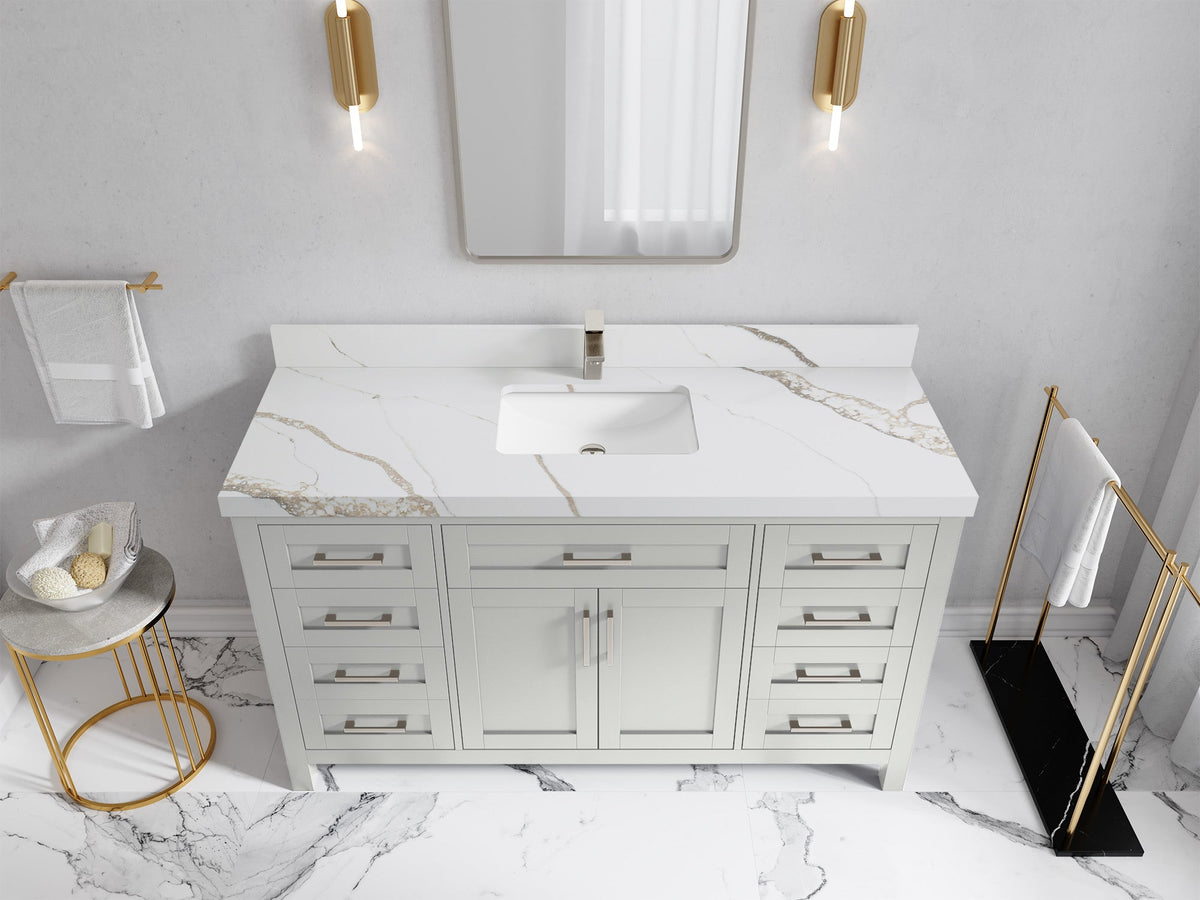 Cambridge 60 in. W x 22 in. D Single Sink Bathroom Vanity - Willow Bath and Vanity
