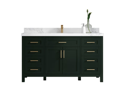 Cambridge 60 in. W x 22 in. D Single Sink Bathroom Vanity - Willow Bath and Vanity