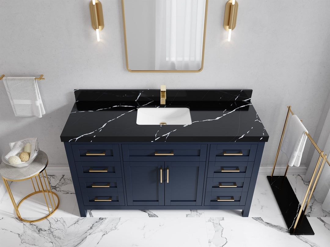 Cambridge 60 in. W x 22 in. D Single Sink Bathroom Vanity - Willow Bath and Vanity