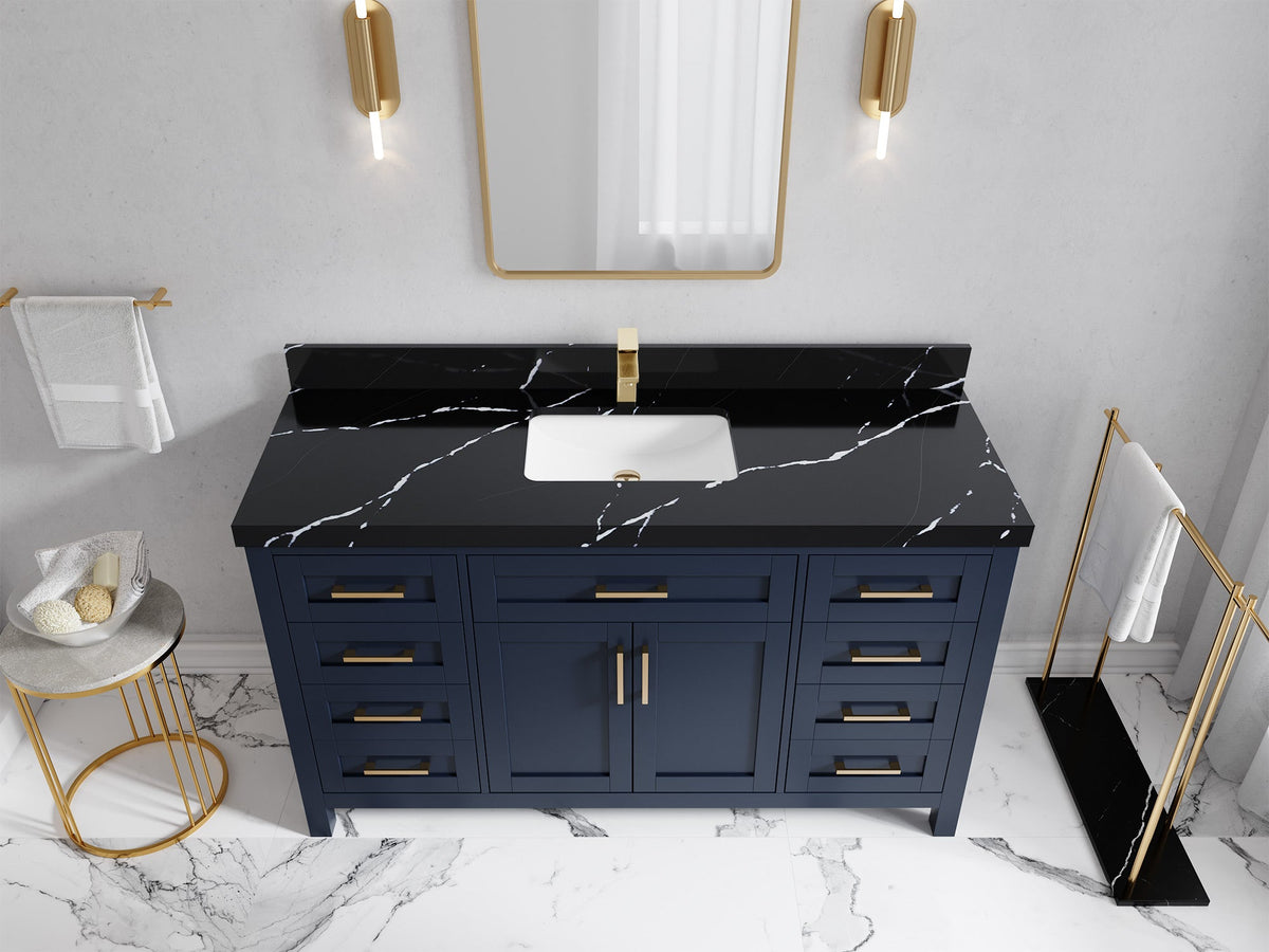 Cambridge 60 in. W x 22 in. D Single Sink Bathroom Vanity - Willow Bath and Vanity