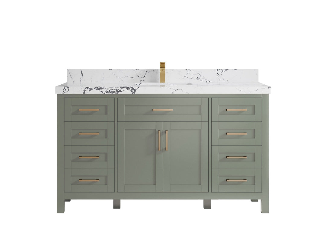 Cambridge 60 in. W x 22 in. D Single Sink Bathroom Vanity - Willow Bath and Vanity
