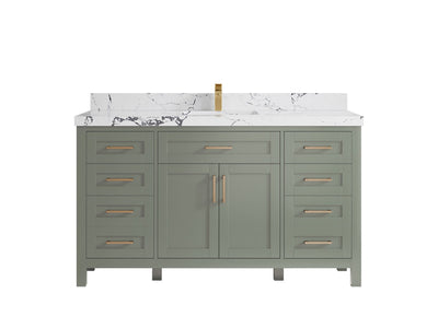 Cambridge 60 in. W x 22 in. D Single Sink Bathroom Vanity - Willow Bath and Vanity