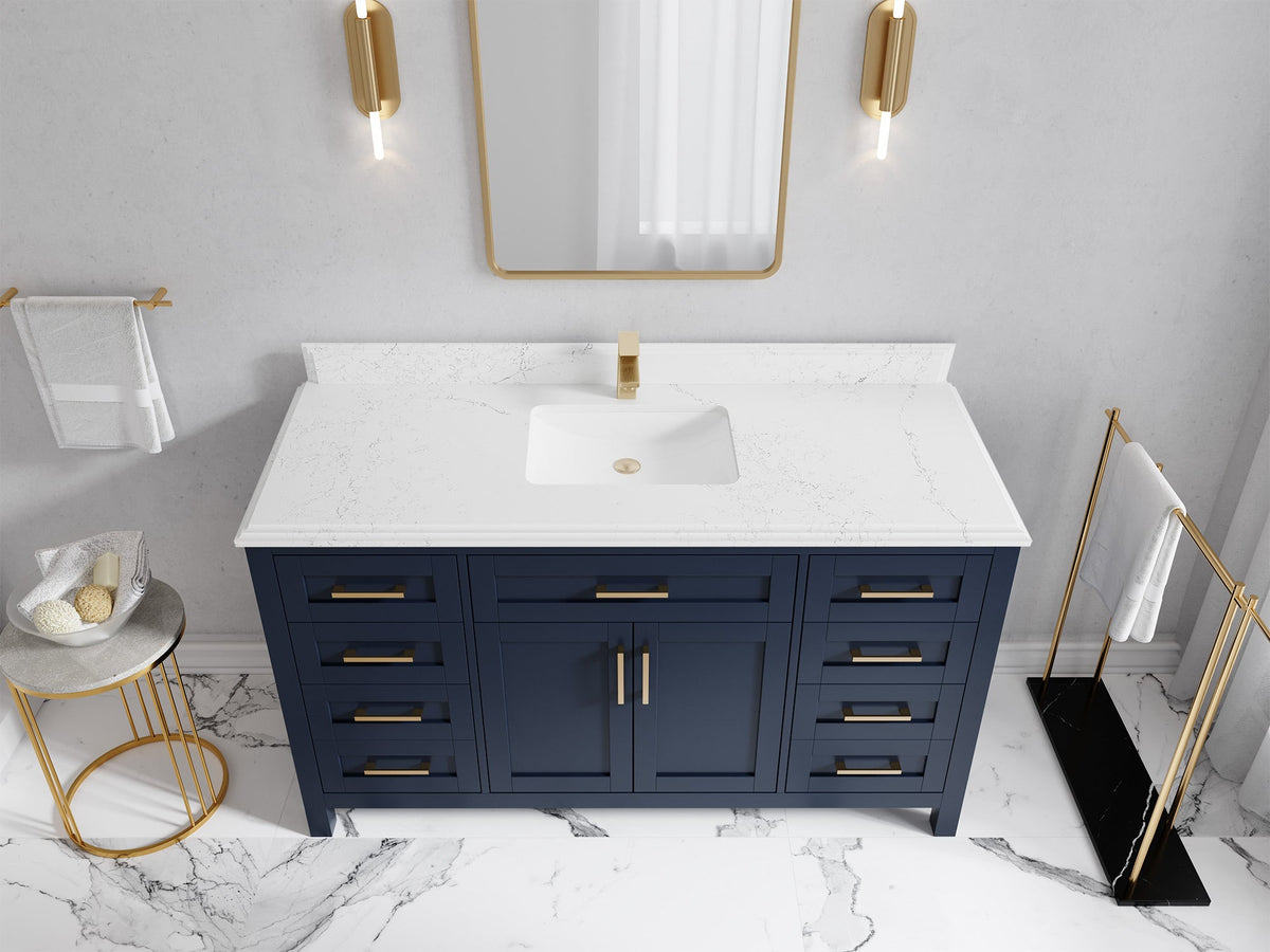 Cambridge 60 in. W x 22 in. D Single Sink Bathroom Vanity - Willow Bath and Vanity