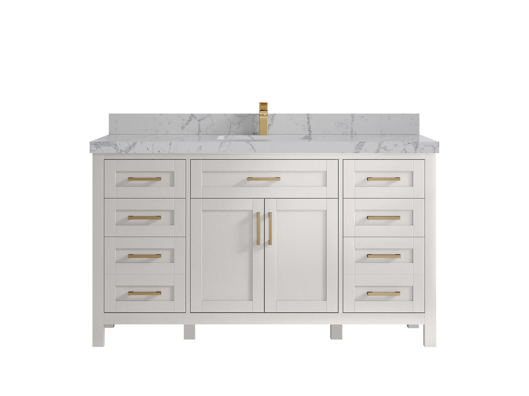 Cambridge 60 in. W x 22 in. D Single Sink Bathroom Vanity - Willow Bath and Vanity