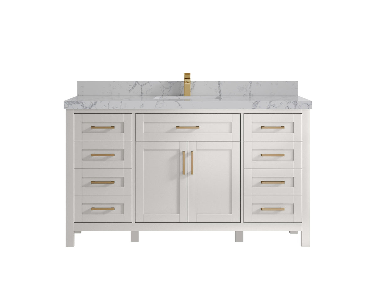 Cambridge 60 in. W x 22 in. D Single Sink Bathroom Vanity - Willow Bath and Vanity