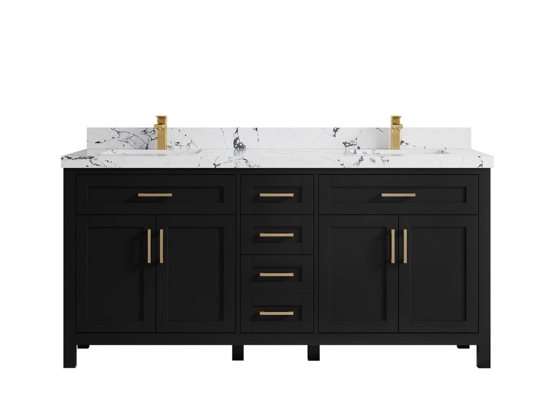 Cambridge 72 in. W x 22 in. D Double Sink Bathroom Vanity - Willow Bath and Vanity