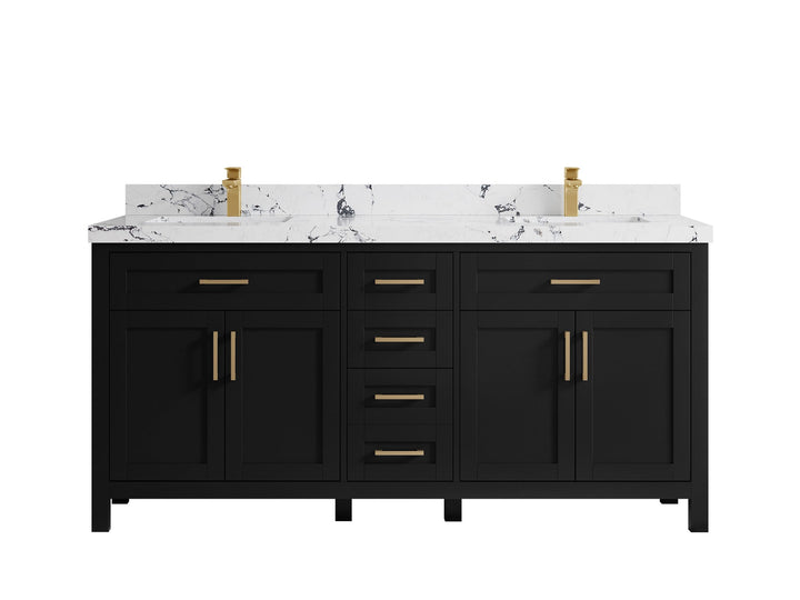 Cambridge 72 in. W x 22 in. D Double Sink Bathroom Vanity - photo 43