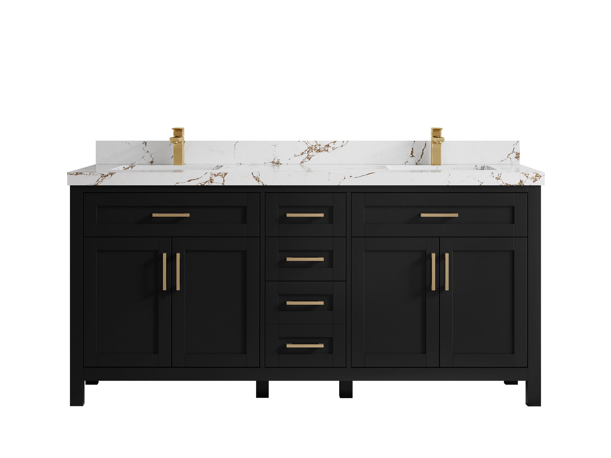 Cambridge 72 in. W x 22 in. D Double Sink Bathroom Vanity - Willow Bath and Vanity