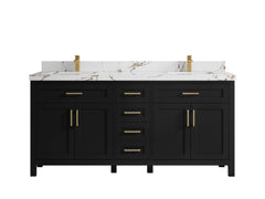 Cambridge 72 in. W x 22 in. D Double Sink Bathroom Vanity - photo 34