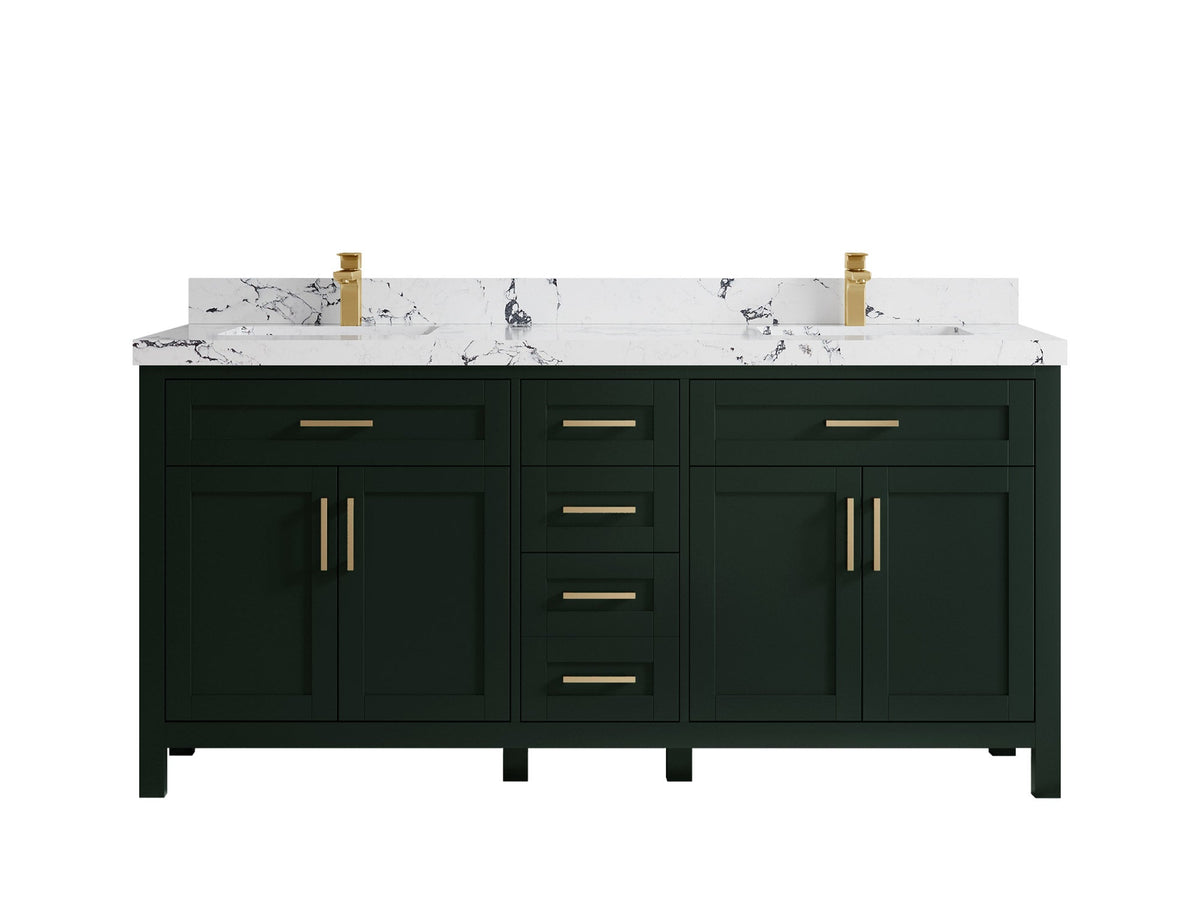 Cambridge 72 in. W x 22 in. D Double Sink Bathroom Vanity - Willow Bath and Vanity