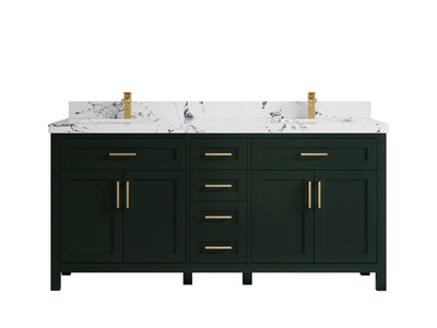 Cambridge 72 in. W x 22 in. D Double Sink Bathroom Vanity - Willow Bath and Vanity