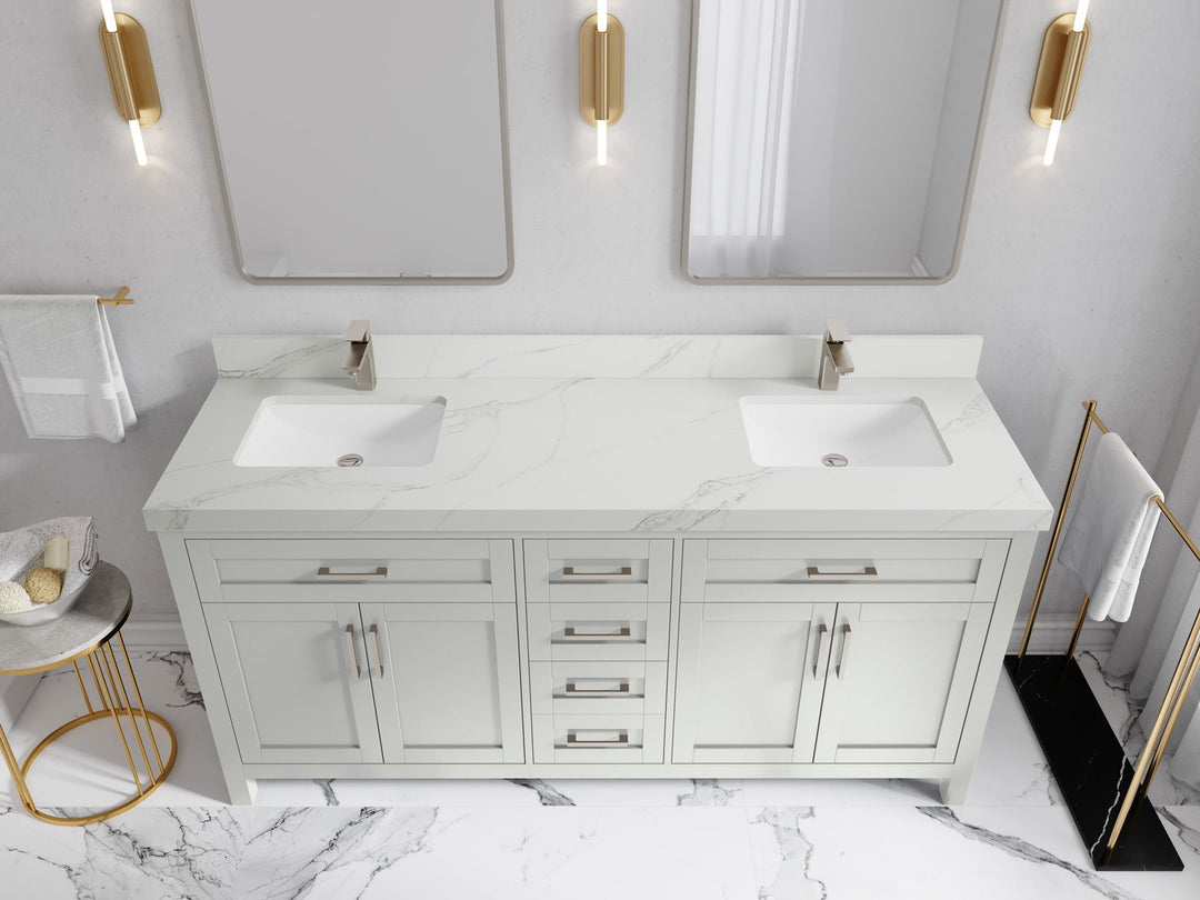 Cambridge 72 in. W x 22 in. D Double Sink Bathroom Vanity - Willow Bath and Vanity
