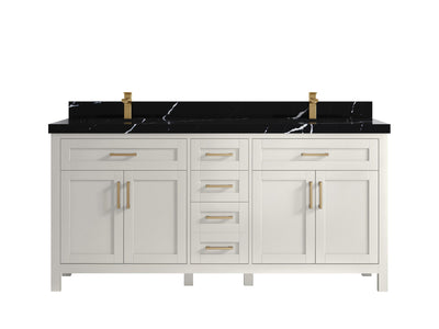 Cambridge 72 in. W x 22 in. D Double Sink Bathroom Vanity - Willow Bath and Vanity