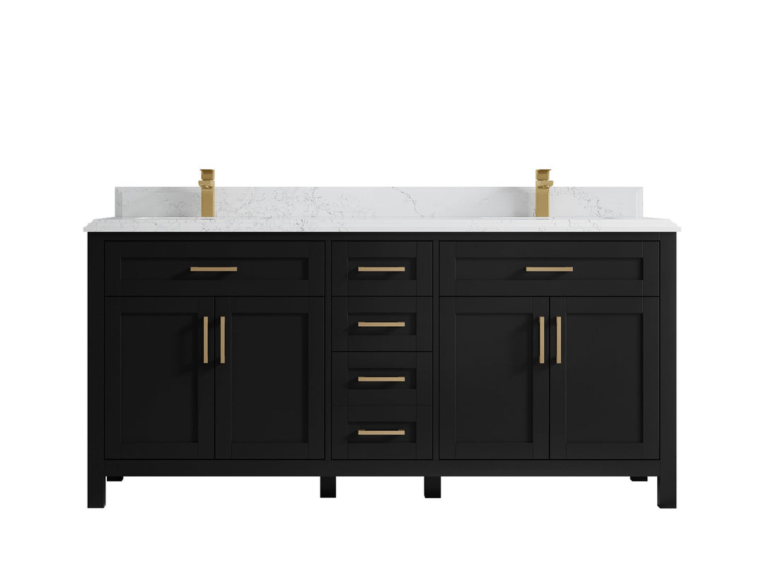 Cambridge 72 in. W x 22 in. D Double Sink Bathroom Vanity - Willow Bath and Vanity