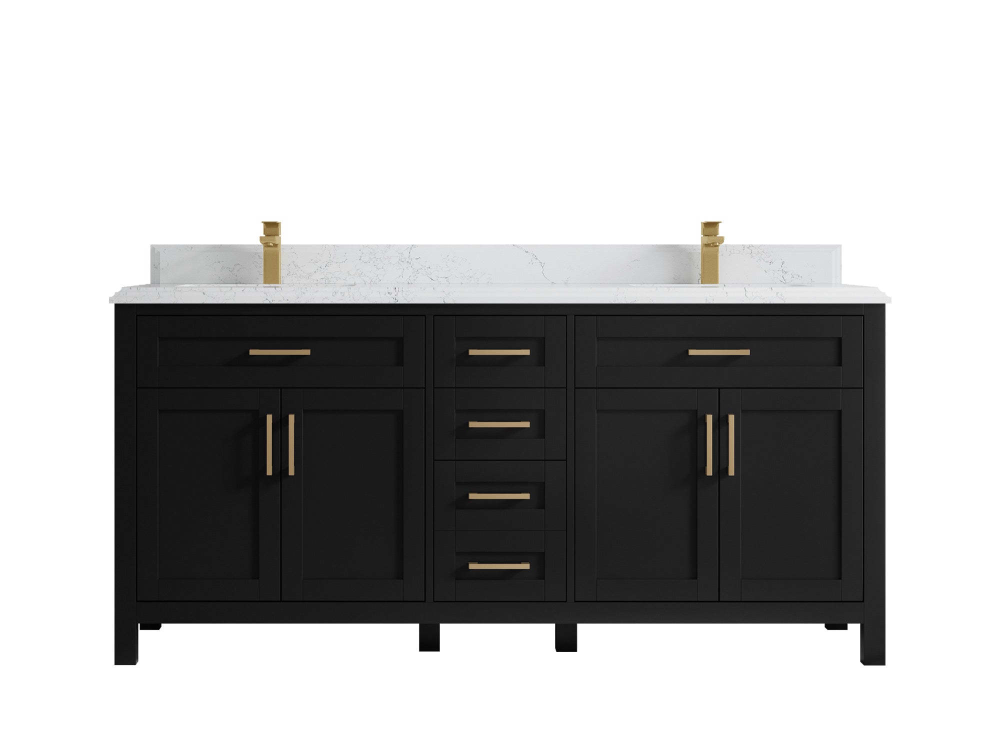 Cambridge 72 in. W x 22 in. D Double Sink Bathroom Vanity - Willow Bath and Vanity