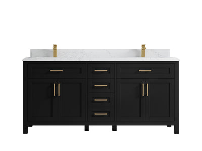 Cambridge 72 in. W x 22 in. D Double Sink Bathroom Vanity - Willow Bath and Vanity