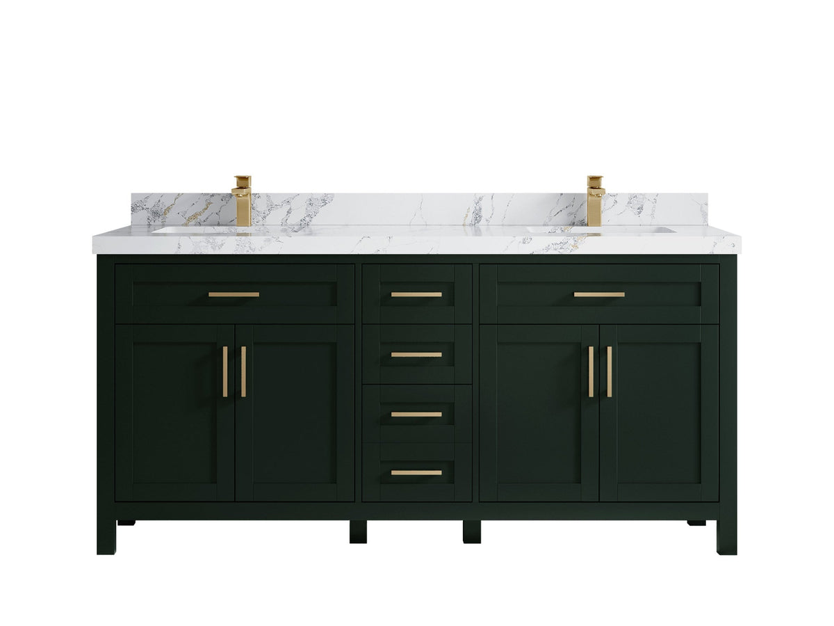Cambridge 72 in. W x 22 in. D Double Sink Bathroom Vanity - Willow Bath and Vanity