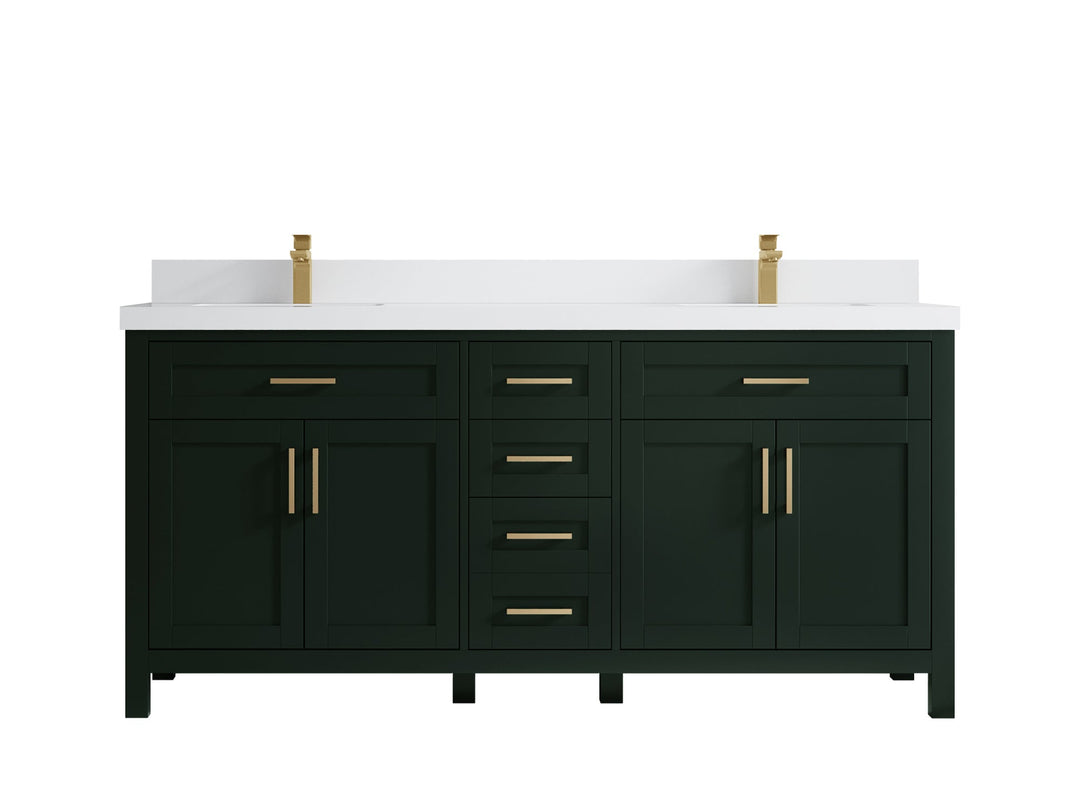 Cambridge 72 in. W x 22 in. D Double Sink Bathroom Vanity - Willow Bath and Vanity