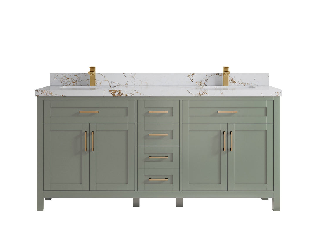 Cambridge 72 in. W x 22 in. D Double Sink Bathroom Vanity - Willow Bath and Vanity