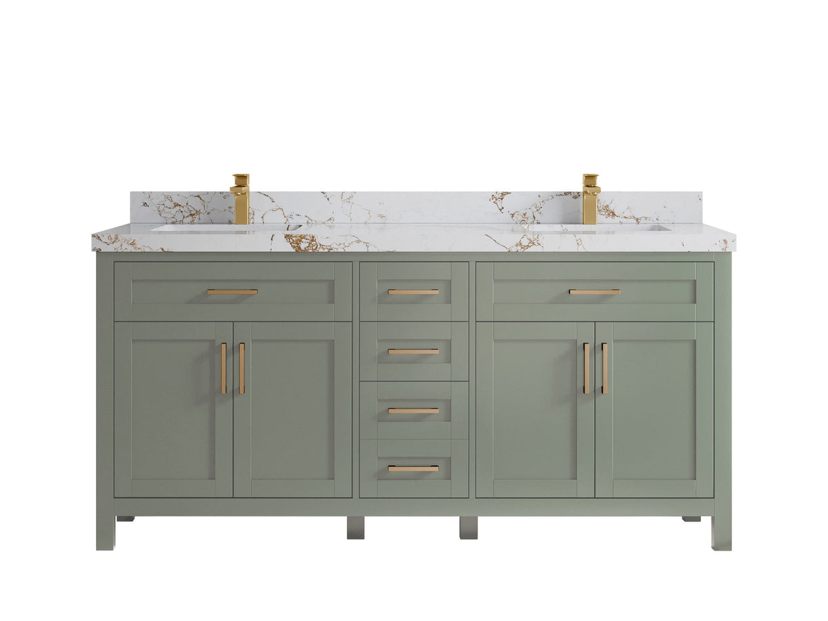Cambridge 72 in. W x 22 in. D Double Sink Bathroom Vanity - Willow Bath and Vanity